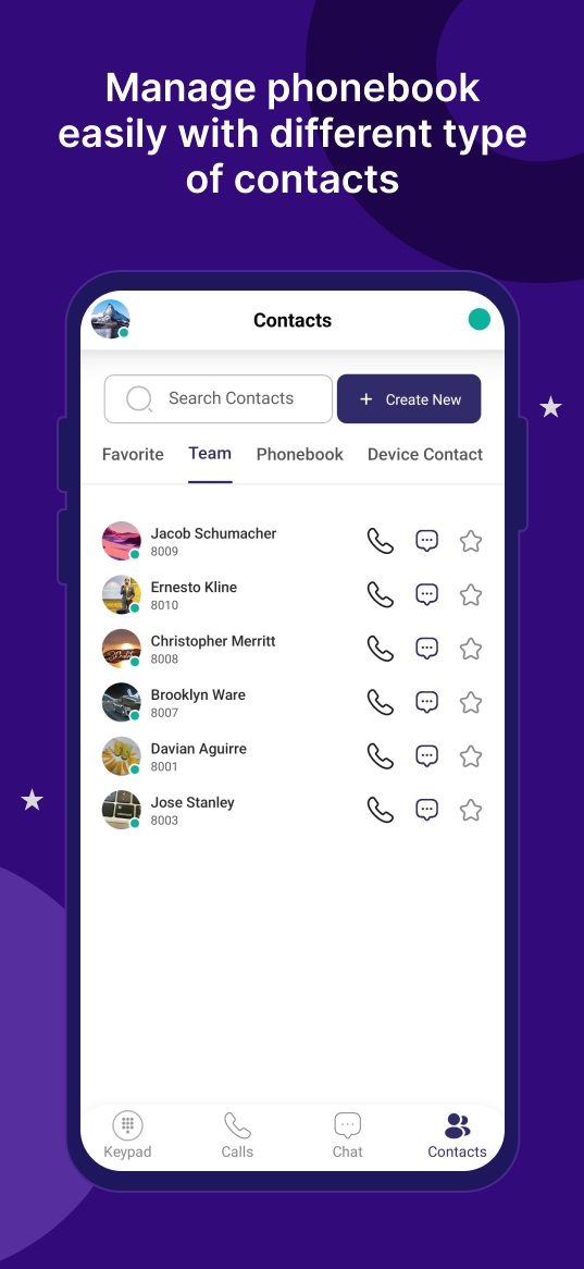 CBNIT-Softphone-APP-Manage phonebook and contacts